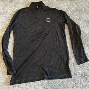 Grey Pasadena championship swag lightweight quarter zip shirt in medium